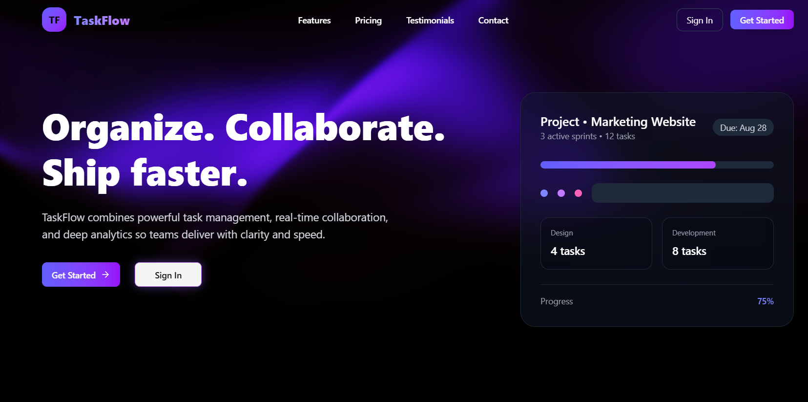 TaskFlow - A Task Management System